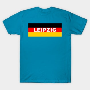 Leipzig City in German Flag T-Shirt